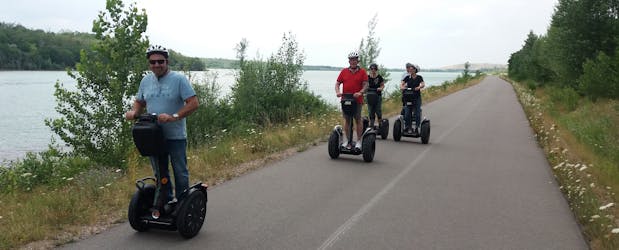 Self-balancing scooter tour around Lake Störmthal